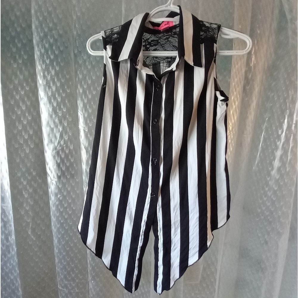 Envy Me Sleeveless Zebra Print